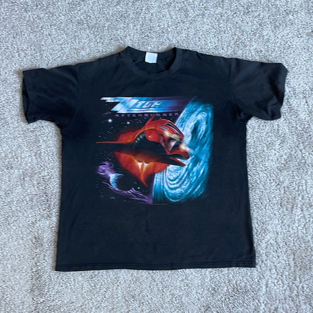 Vintage 1986 ZZ Top Afterburner Graphic Tee / size XL